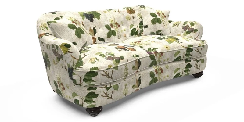 Fairmont 3 Seater Sofa in Romo Osumi Wild Rose with Contrast Piping in Linwood Luna Blossom Contrasting Scatters in Colefax & Fowler Jocasta Velvet Red