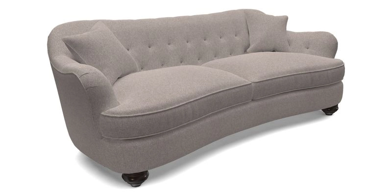 Fairmont 4 Seater Sofa in Romo Osumi Wild Rose with Contrast Piping in Linwood Luna Blossom Contrasting Scatters in Colefax & Fowler Jocasta Velvet Red