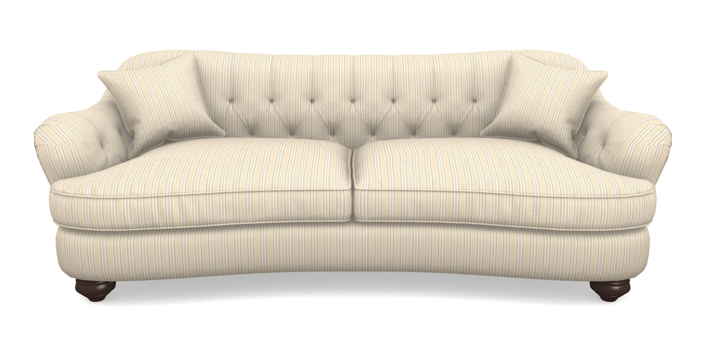 Product photograph of Fairmont 4 Seater Sofa In Cloth 22 - Racing Stripes Ayr - Dove from Sofas and Stuff Limited