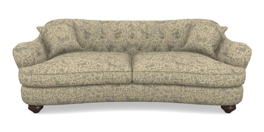 Product photograph of Fairmont 4 Seater Sofa In V A Drawn From Nature - Bird And Rabbit - Duck Egg from Sofas and Stuff Limited