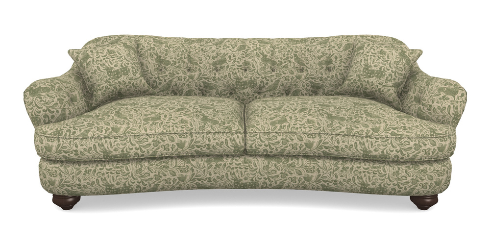 Product photograph of Fairmont 4 Seater Sofa In V A Drawn From Nature - Bird And Rabbit - Light Green from Sofas and Stuff Limited