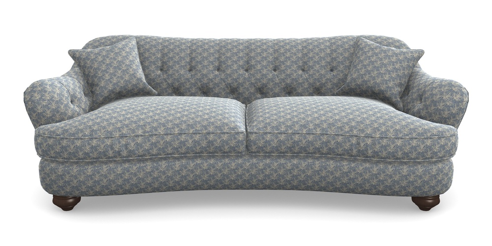 Product photograph of Fairmont 4 Seater Sofa In Cloth 21 - Decorative Leaf - Bilberry from Sofas and Stuff Limited