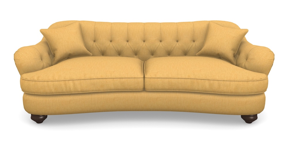 Product photograph of Fairmont 4 Seater Sofa In Clever Cotton Mix - Mustard from Sofas and Stuff Limited