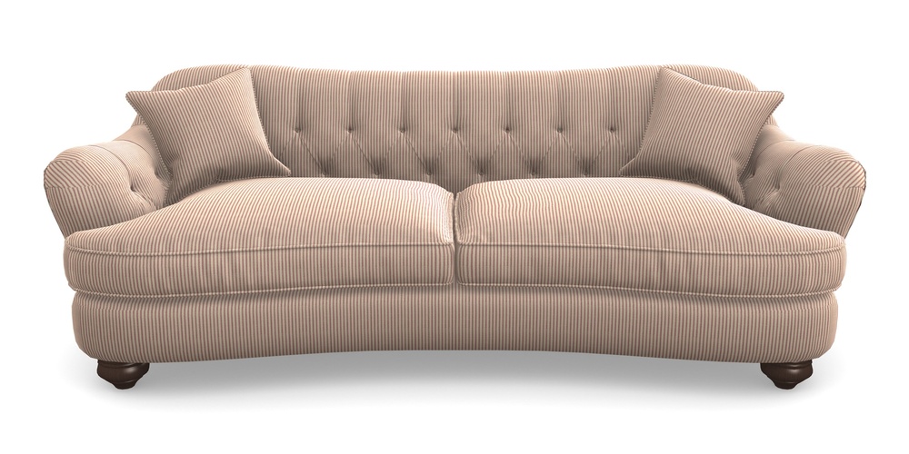 Product photograph of Fairmont 4 Seater Sofa In Cloth 21 - Simple Stripe - Cassis from Sofas and Stuff Limited