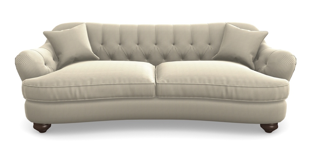 Product photograph of Fairmont 4 Seater Sofa In Cloth 21 - Simple Stripe - Magnesium from Sofas and Stuff Limited