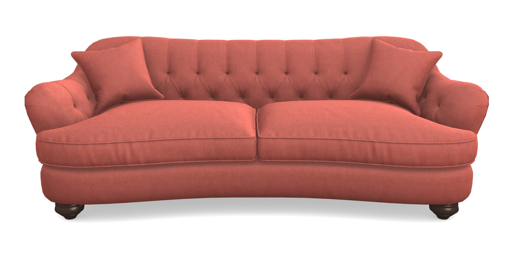 Product photograph of Fairmont 4 Seater Sofa In Clever Tough And Eco Velvet - Damson from Sofas and Stuff Limited
