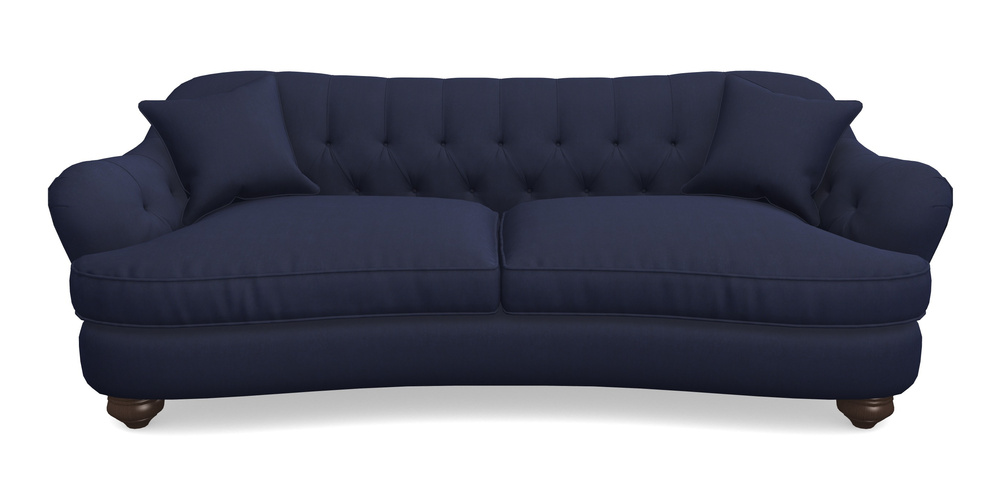 Product photograph of Fairmont 4 Seater Sofa In Clever Tough And Eco Velvet - Indigo from Sofas and Stuff Limited