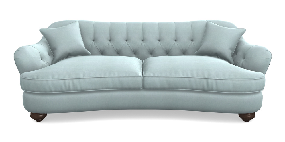 Product photograph of Fairmont 4 Seater Sofa In Clever Tough And Eco Velvet - Mineral from Sofas and Stuff Limited
