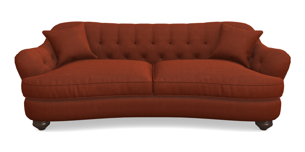 Product photograph of Fairmont 4 Seater Sofa In Clever Tough And Eco Velvet - Tawny from Sofas and Stuff Limited