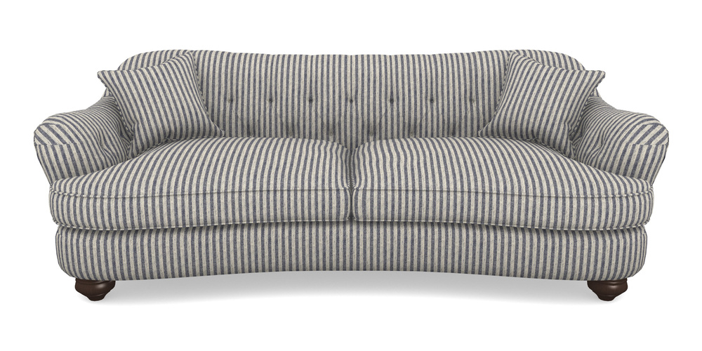 Product photograph of Fairmont 4 Seater Sofa In Cloth 22 - Pinstripe - Deep Water from Sofas and Stuff Limited