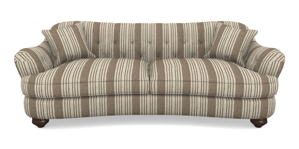 Product photograph of Fairmont 4 Seater Sofa In Cloth 22 - Bayadere - Peat from Sofas and Stuff Limited