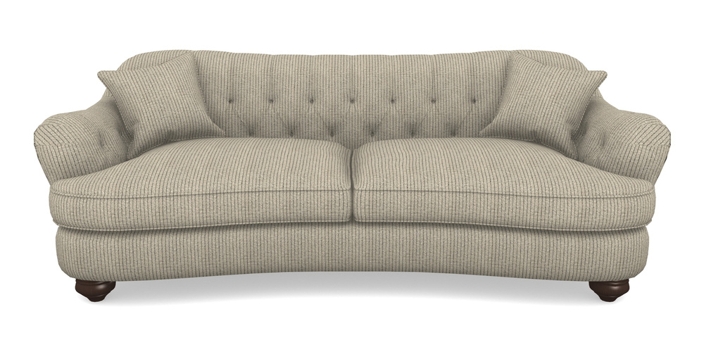 Product photograph of Fairmont 4 Seater Sofa In Cloth 20 - Design 5 - Black Stripe from Sofas and Stuff Limited