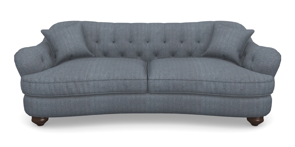 Product photograph of Fairmont 4 Seater Sofa In Dundee Herringbone - Denim from Sofas and Stuff Limited