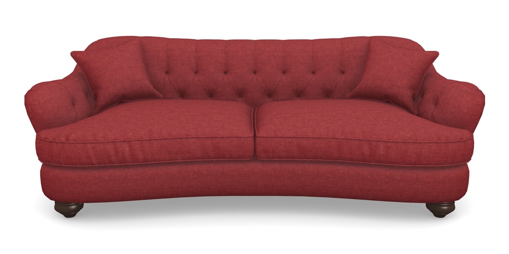 Product photograph of Fairmont 4 Seater Sofa In Easy Clean Plain - Claret from Sofas and Stuff Limited