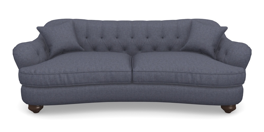 Product photograph of Fairmont 4 Seater Sofa In Easy Clean Plain - Navy from Sofas and Stuff Limited