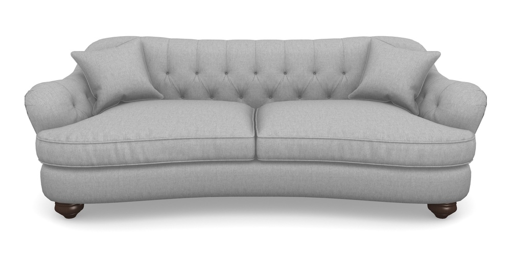 Product photograph of Fairmont 4 Seater Sofa In Easy Clean Plain - Silver from Sofas and Stuff Limited