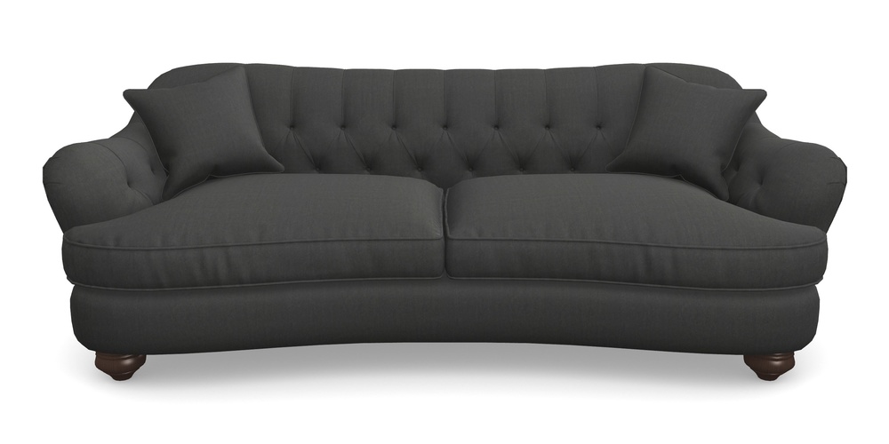 Product photograph of Fairmont 4 Seater Sofa In House Velvet - Charcoal from Sofas and Stuff Limited