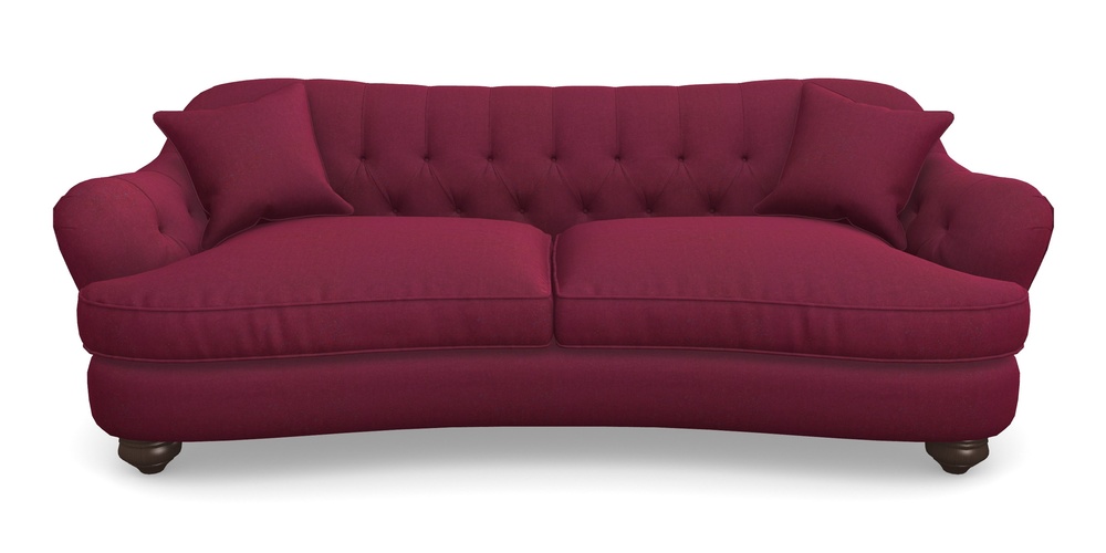 Product photograph of Fairmont 4 Seater Sofa In House Velvet - Claret from Sofas and Stuff Limited