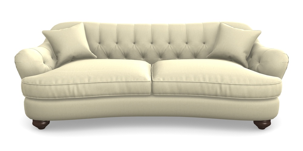 Product photograph of Fairmont 4 Seater Sofa In House Velvet - Latte from Sofas and Stuff Limited