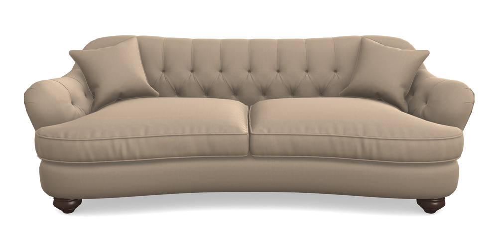 Product photograph of Fairmont 4 Seater Sofa In House Velvet - Linen from Sofas and Stuff Limited
