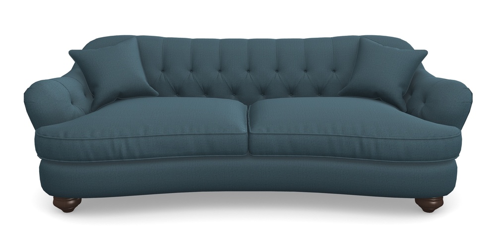Product photograph of Fairmont 4 Seater Sofa In House Velvet - Petrol from Sofas and Stuff Limited