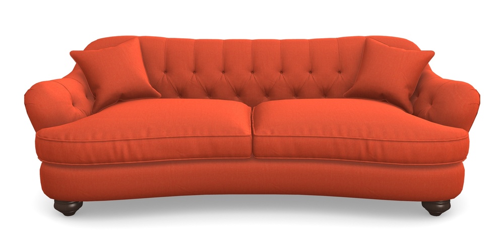 Product photograph of Fairmont 4 Seater Sofa In House Velvet - Terracotta from Sofas and Stuff Limited
