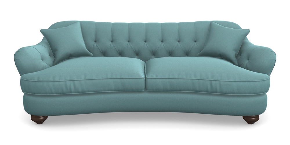 Product photograph of Fairmont 4 Seater Sofa In House Velvet - Wedgewood from Sofas and Stuff Limited