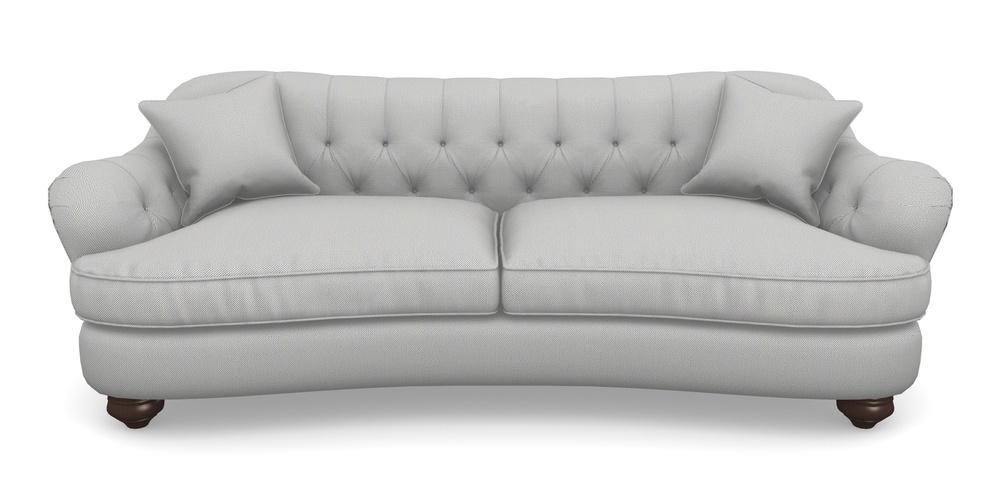 Product photograph of Fairmont 4 Seater Sofa In Two Tone Plain - Grey from Sofas and Stuff Limited