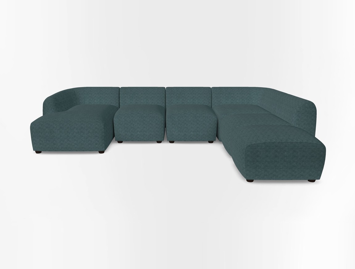 Large chaise group with footstool LHF