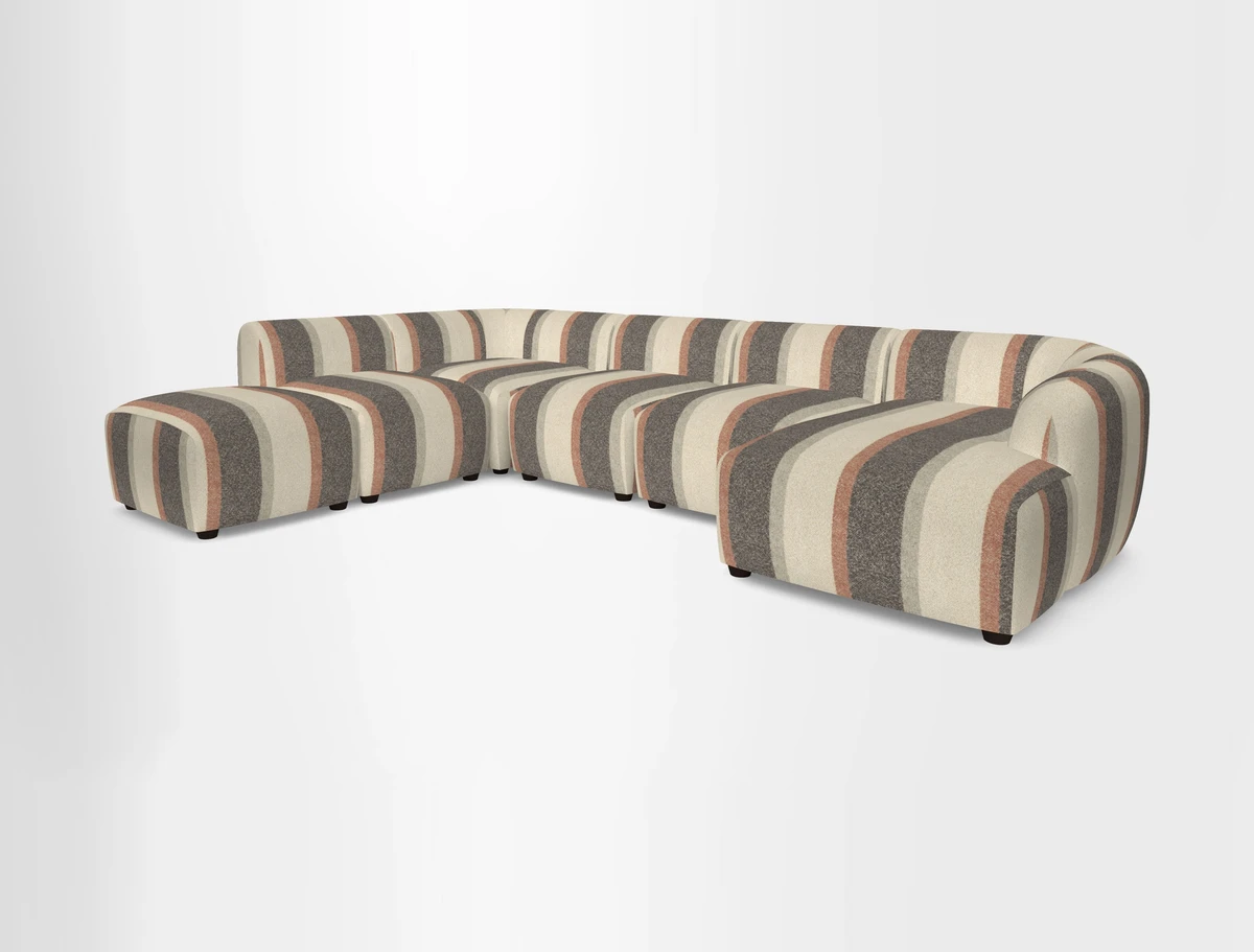 Form large modular corner group RHF in Two Tone Plain Biscuit
