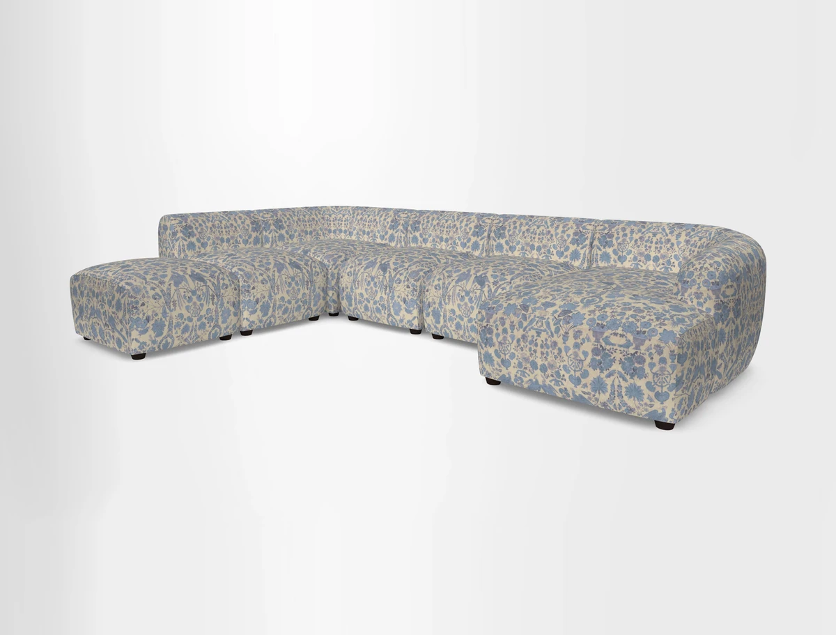 Form large modular corner group LHF in Two Tone Plain Biscuit