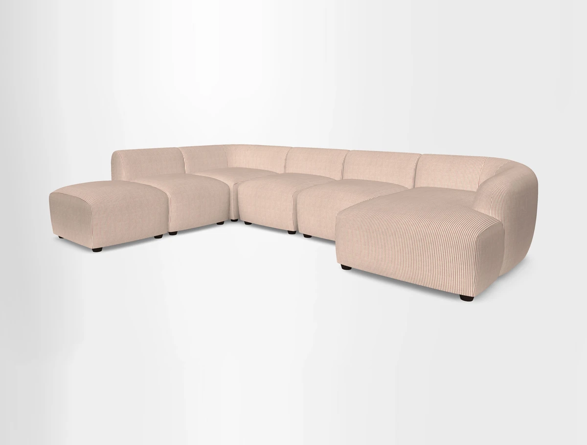 Form large modular corner group RHF in Two Tone Plain Biscuit