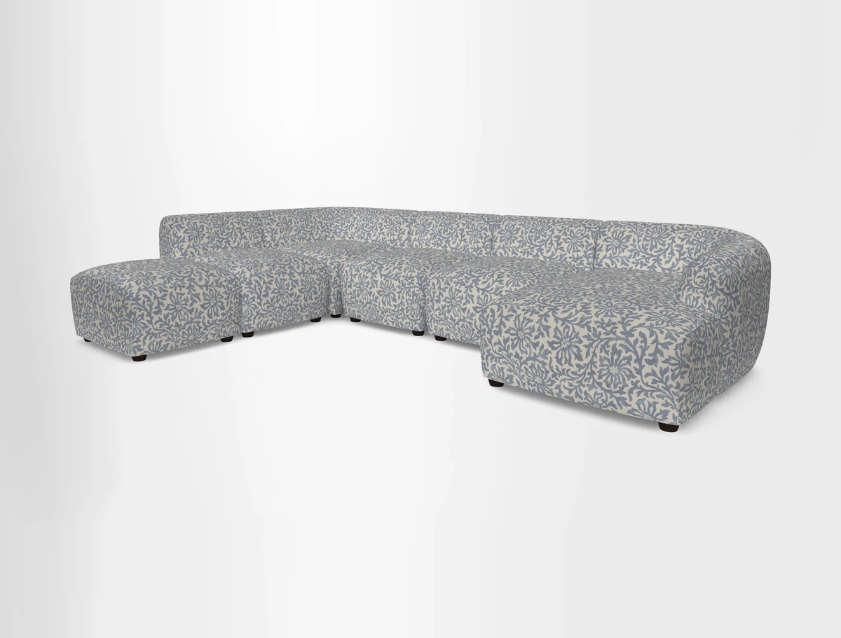 Form large modular corner group LHF in Two Tone Plain Biscuit
