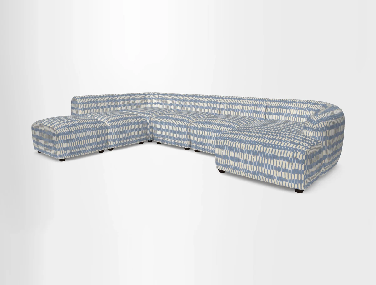 Form large modular corner group LHF in Two Tone Plain Biscuit