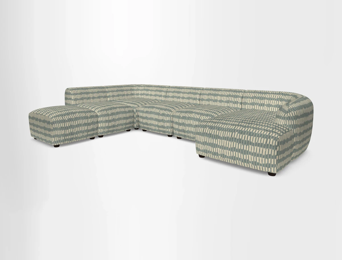 Form large modular corner group LHF in Two Tone Plain Biscuit