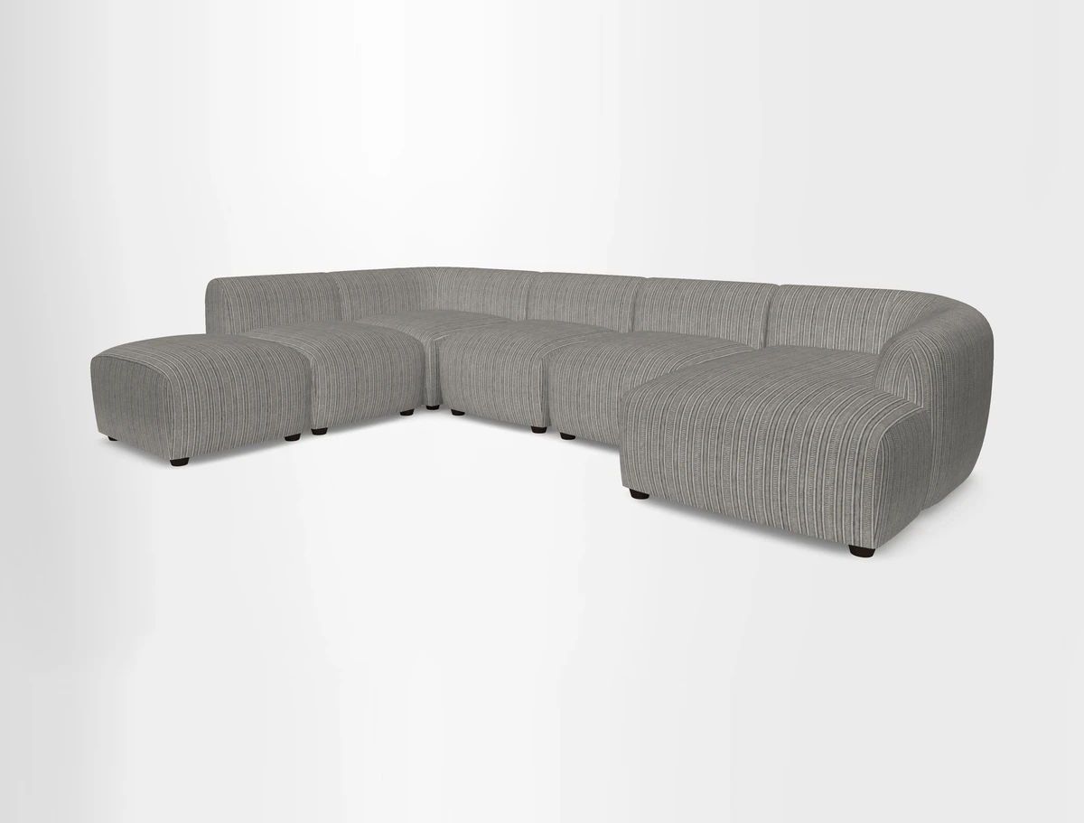 Form large modular corner group RHF in Two Tone Plain Biscuit