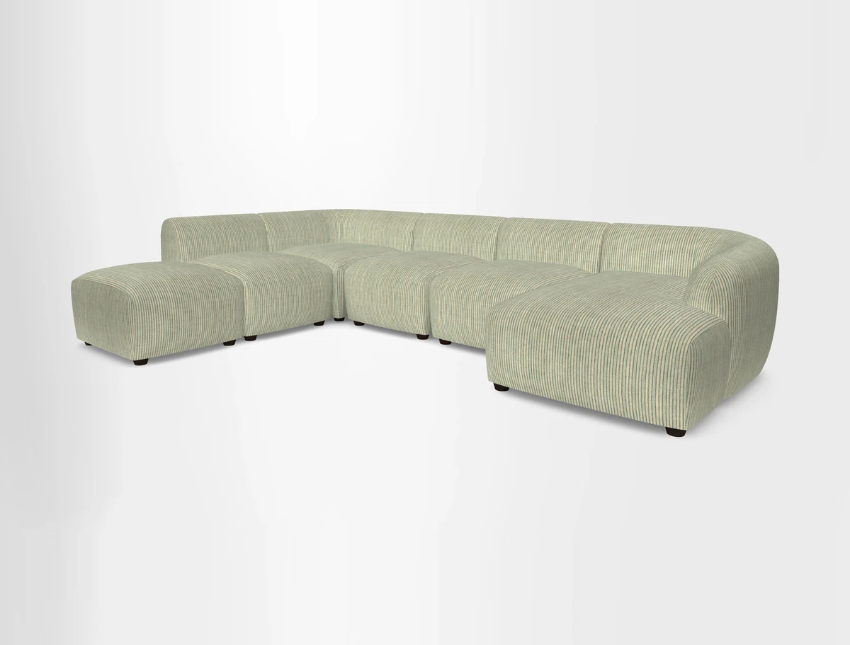 Form large modular corner group LHF in Two Tone Plain Biscuit