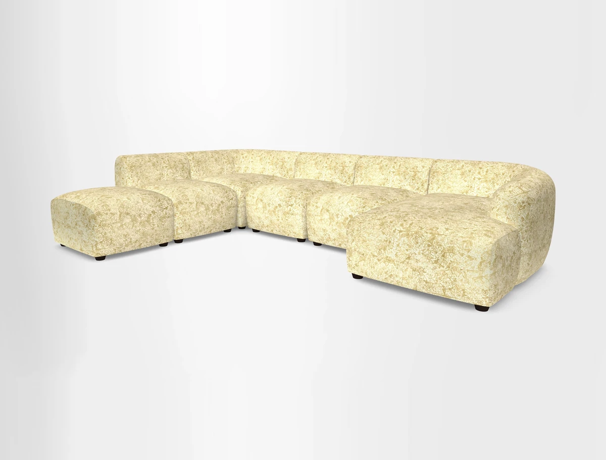 Form large modular corner group LHF in Two Tone Plain Biscuit