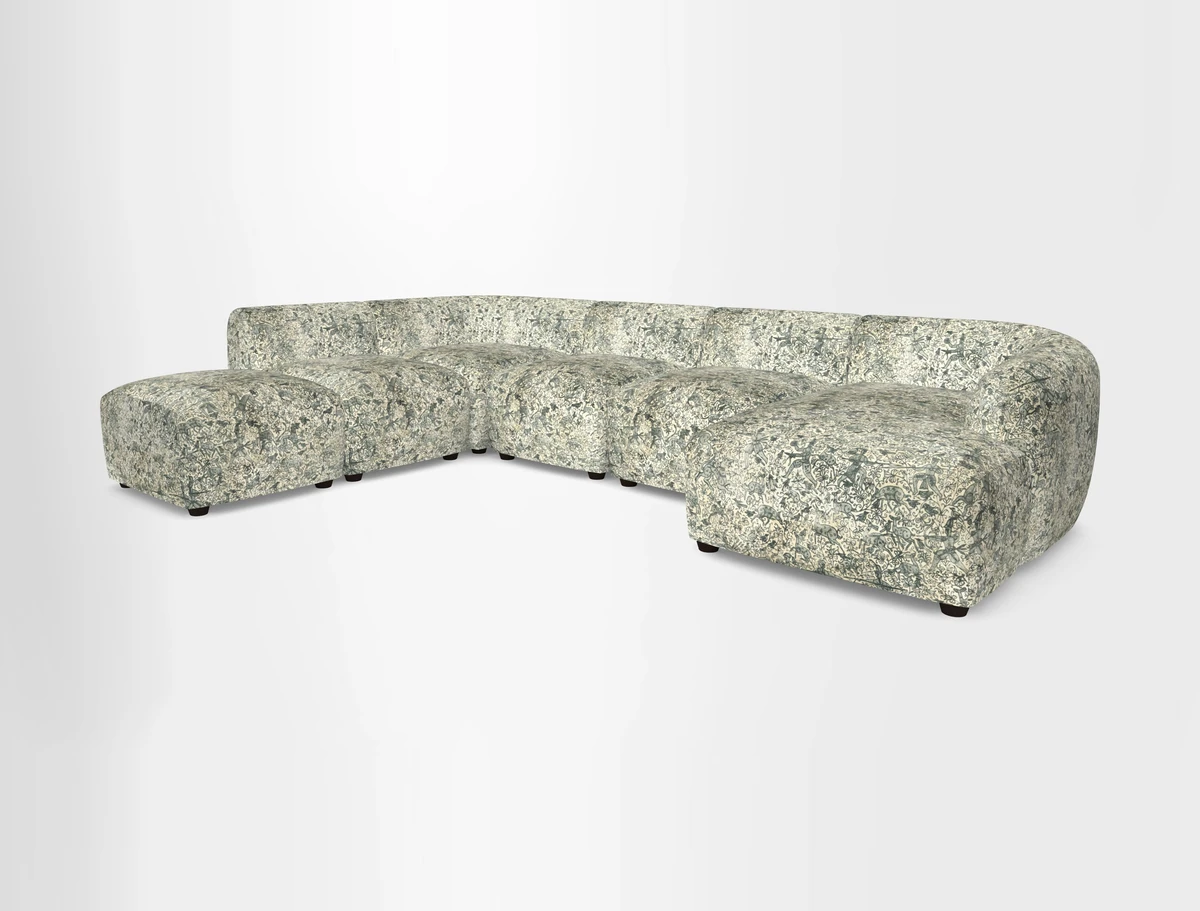 Form large modular corner group LHF in Two Tone Plain Biscuit