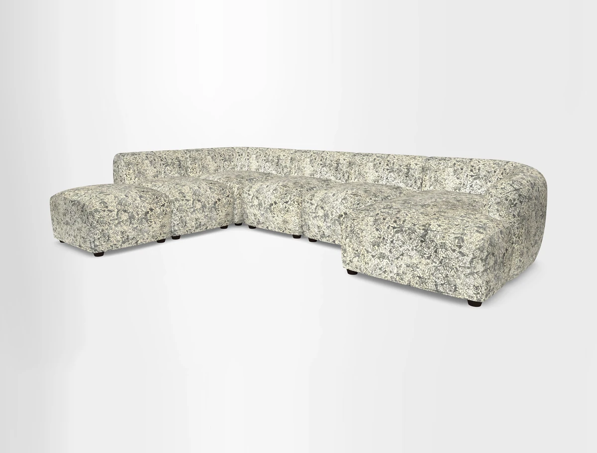 Form large modular corner group LHF in Two Tone Plain Biscuit