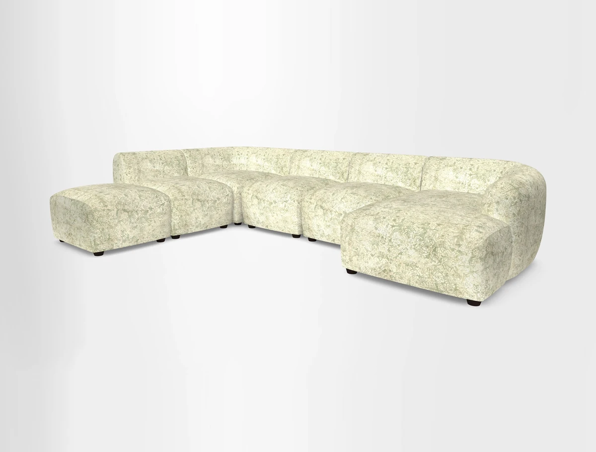 Form large modular corner group LHF in Two Tone Plain Biscuit