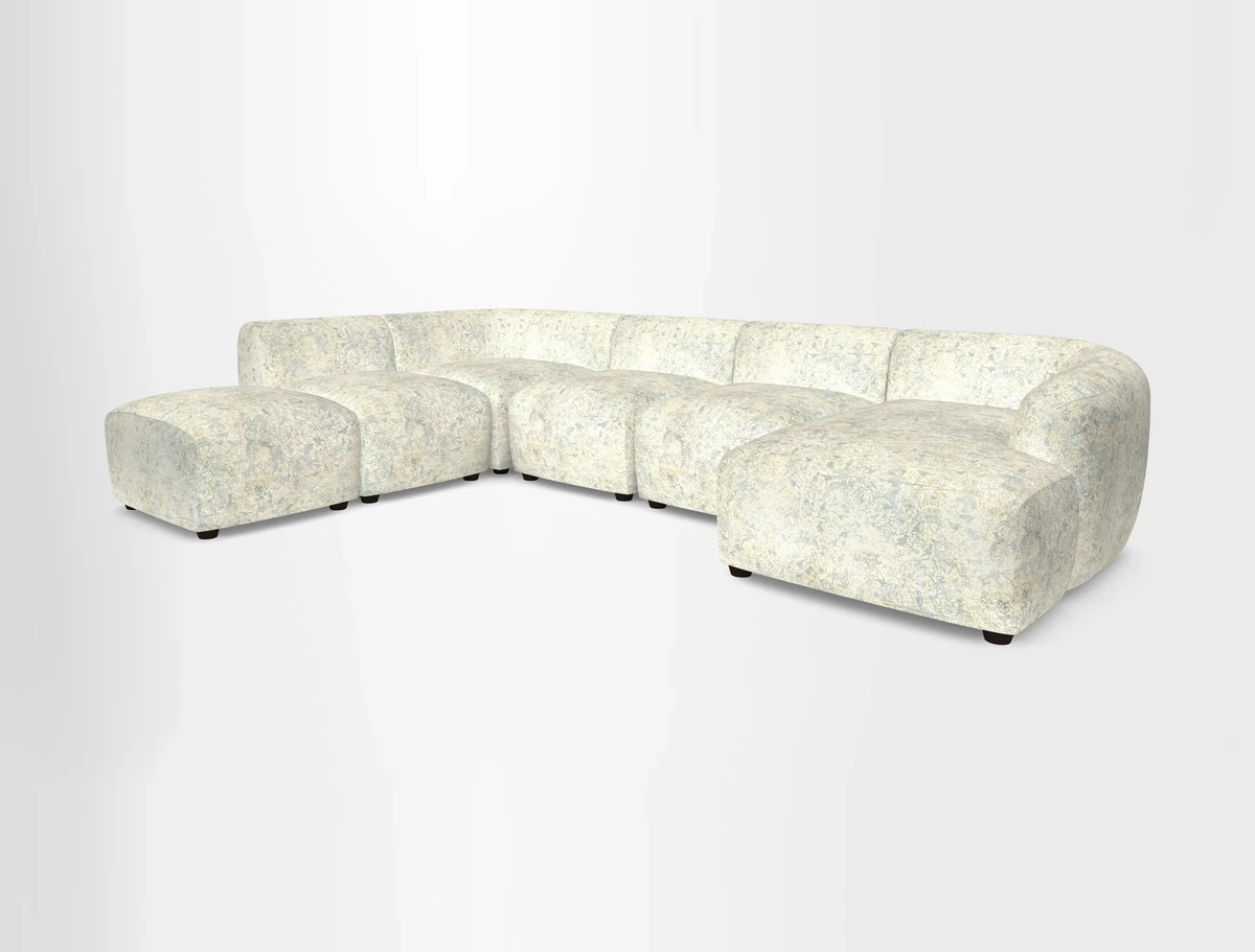 Form large modular corner group LHF in Two Tone Plain Biscuit
