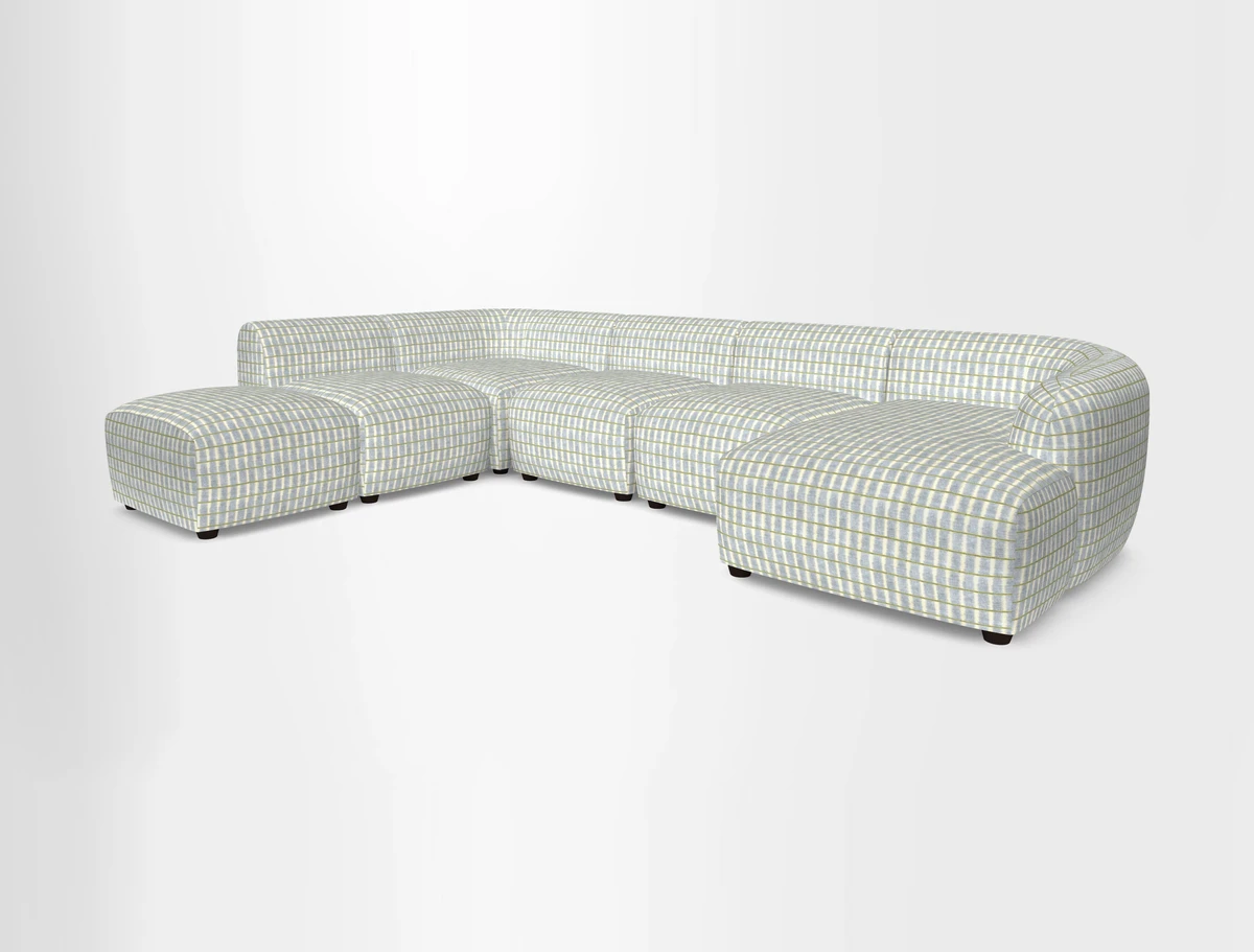 Form large modular corner group LHF in Two Tone Plain Biscuit
