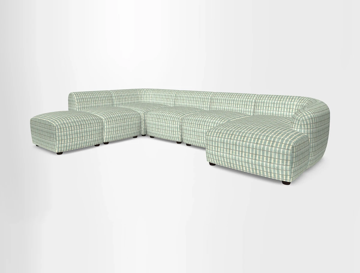 Form large modular corner group LHF in Two Tone Plain Biscuit