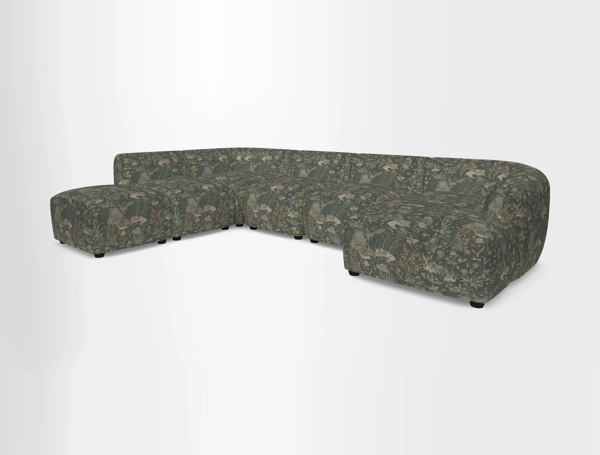 Form large modular corner group LHF in Two Tone Plain Biscuit