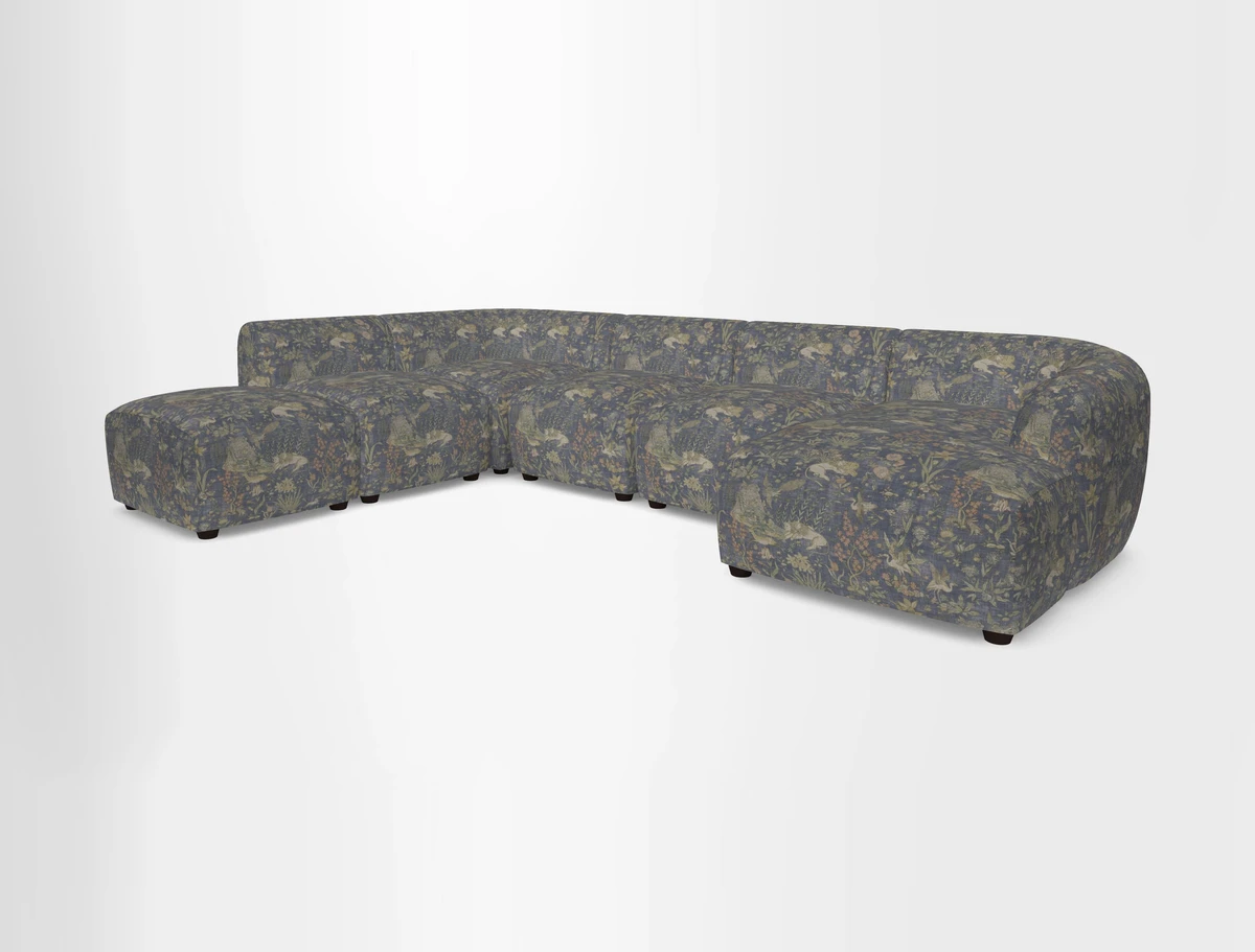 Form large modular corner group LHF in Two Tone Plain Biscuit