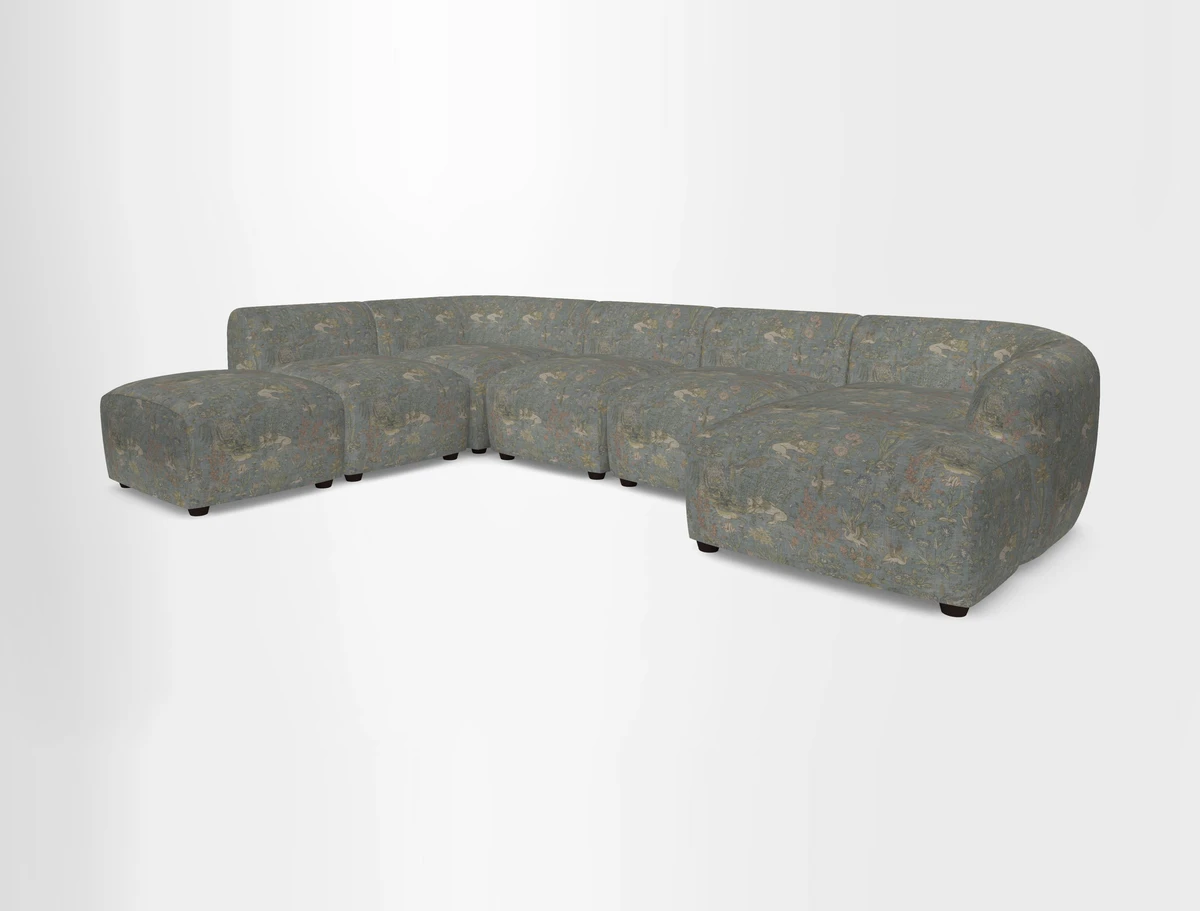 Form large modular corner group LHF in Two Tone Plain Biscuit