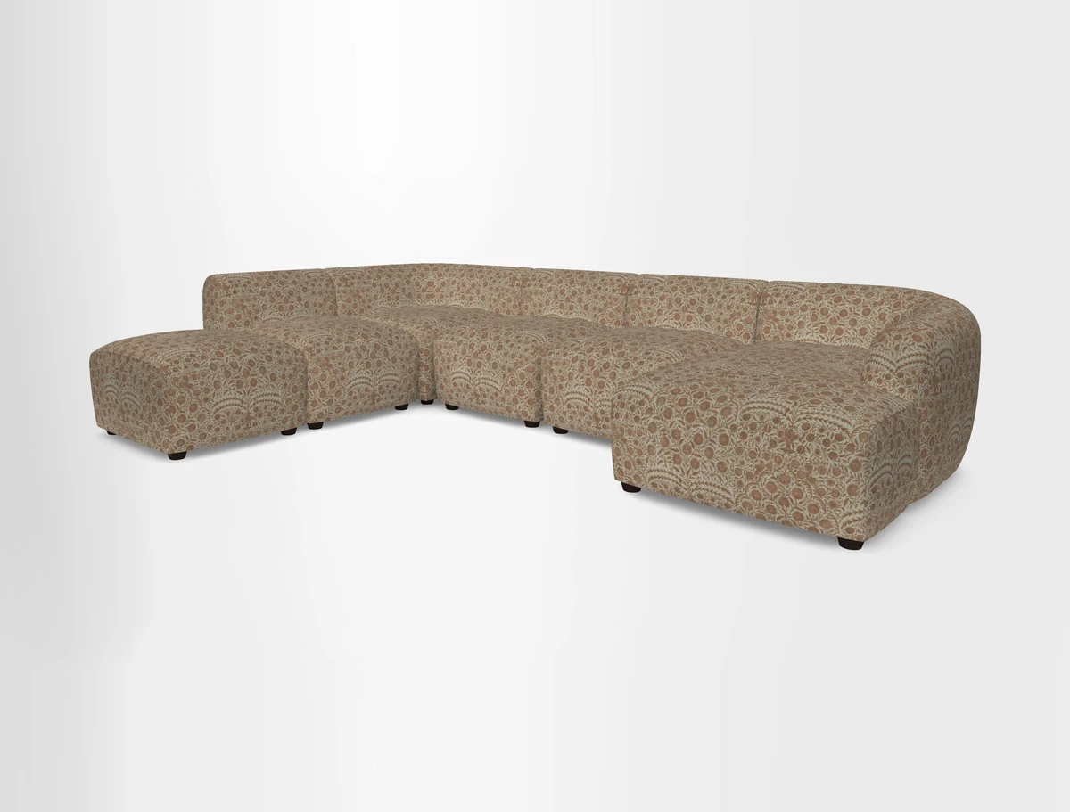 Form large modular corner group LHF in Two Tone Plain Biscuit