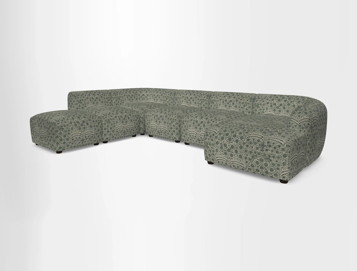 Form large modular corner group LHF in Two Tone Plain Biscuit