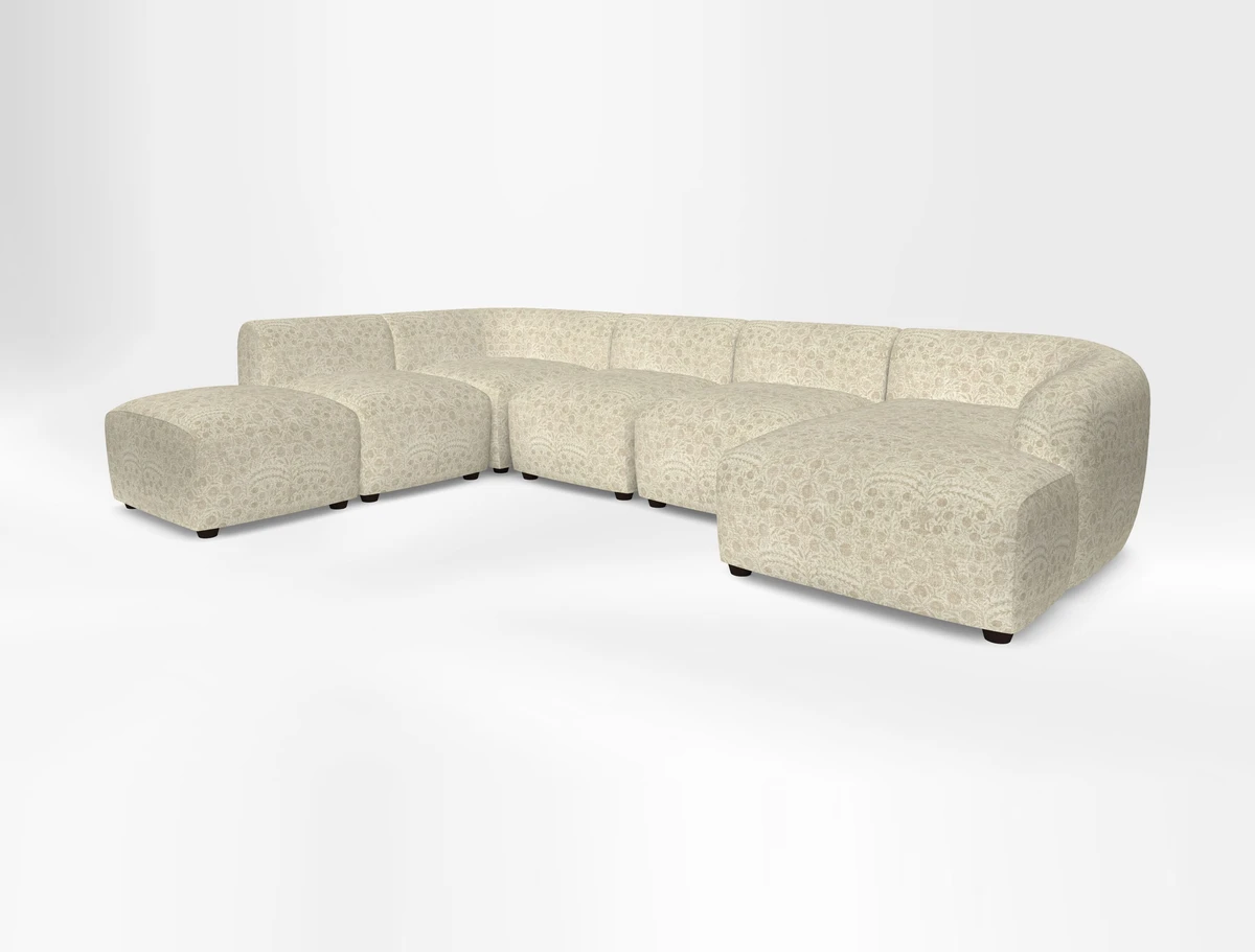 Form large modular corner group LHF in Two Tone Plain Biscuit